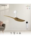 IPANEMA * VENTILADOR - BLANCO/MADERA - 2 PALAS